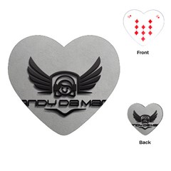 Andy Da Man 3D Grey Playing Cards (Heart) 