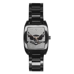 Andy Da Man 3D Grey Stainless Steel Barrel Watch