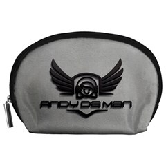 Andy Da Man 3d Grey Accessory Pouches (large)  by Acid909