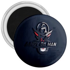 Andy Da Man 3d Dark 3  Magnets by Acid909