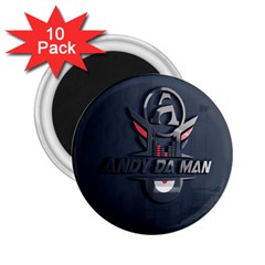 Andy Da Man 3d Dark 2 25  Magnets (10 Pack) 