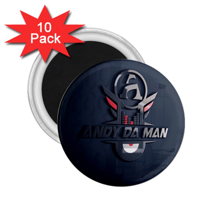 Andy Da Man 3D Dark 2.25  Magnets (10 pack) 