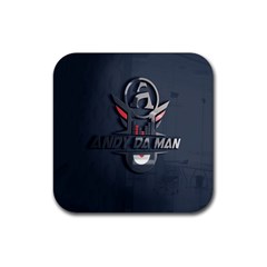 Andy Da Man 3d Dark Rubber Coaster (square)  by Acid909