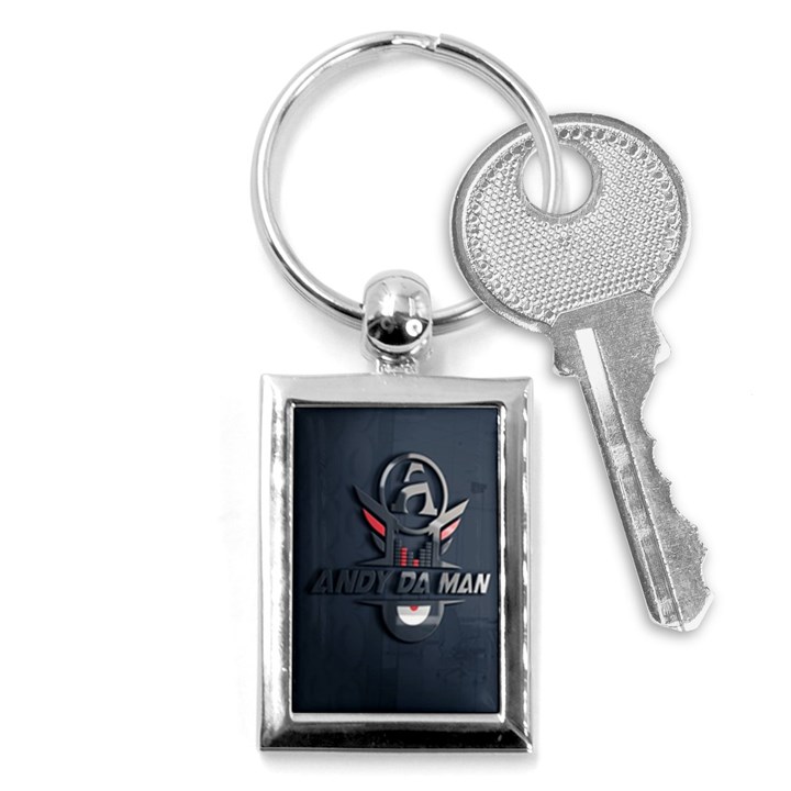 Andy Da Man 3D Dark Key Chains (Rectangle) 