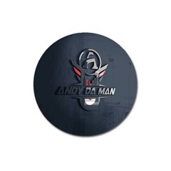 Andy Da Man 3d Dark Magnet 3  (round) by Acid909