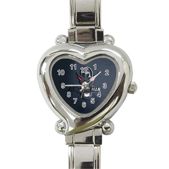 Andy Da Man 3D Dark Heart Italian Charm Watch