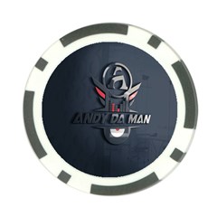 Andy Da Man 3d Dark Poker Chip Card Guard