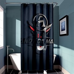 Andy Da Man 3d Dark Shower Curtain 36  X 72  (stall)  by Acid909