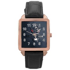 Andy Da Man 3d Dark Rose Gold Leather Watch  by Acid909