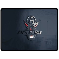 Andy Da Man 3d Dark Double Sided Fleece Blanket (large)  by Acid909