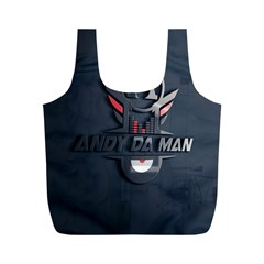 Andy Da Man 3d Dark Full Print Recycle Bags (m)  by Acid909