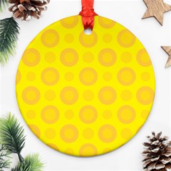 Cheese Background Ornament (round) by berwies