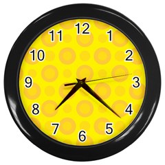 Cheese Background Wall Clocks (black) by berwies