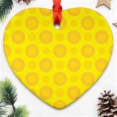 Cheese Background Heart Ornament (two Sides) by berwies