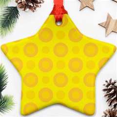 Cheese Background Star Ornament (two Sides) by berwies