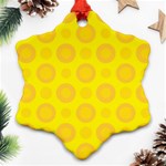 CHEESE BACKGROUND Ornament (Snowflake) Front