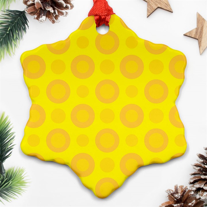 CHEESE BACKGROUND Ornament (Snowflake)