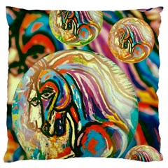 Abstract Horses Standard Flano Cushion Case (one Side) by KAllan