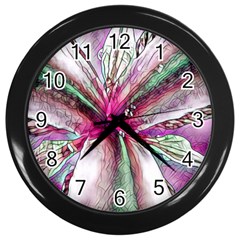 Flower Purple Haze Wall Clocks (black) by KAllan