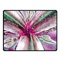 Flower Purple Haze Fleece Blanket (small)