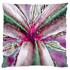 Flower Purple Haze Large Cushion Case (one Side) by KAllan