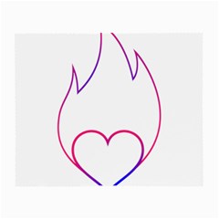 Heart Flame Logo Emblem Small Glasses Cloth by Nexatart