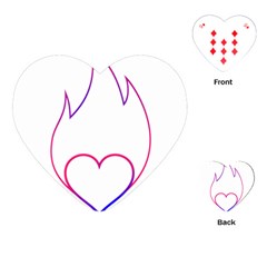 Heart Flame Logo Emblem Playing Cards (heart)  by Nexatart