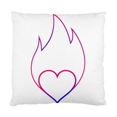 Heart Flame Logo Emblem Standard Cushion Case (one Side) by Nexatart