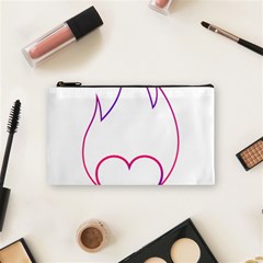 Heart Flame Logo Emblem Cosmetic Bag (small)  by Nexatart