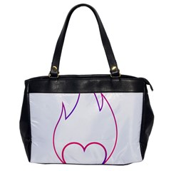 Heart Flame Logo Emblem Office Handbags by Nexatart