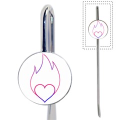 Heart Flame Logo Emblem Book Mark by Nexatart