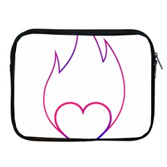 Heart Flame Logo Emblem Apple Ipad 2/3/4 Zipper Cases by Nexatart