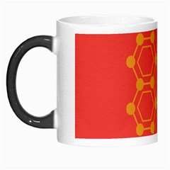 Pentagon Cells Chemistry Yellow Morph Mugs by Nexatart