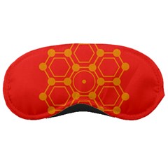 Pentagon Cells Chemistry Yellow Sleeping Masks by Nexatart