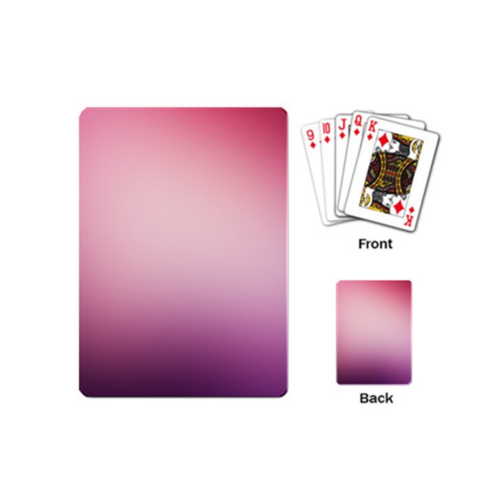 Background Blurry Template Pattern Playing Cards (Mini) 