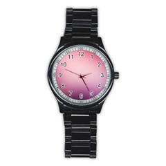 Background Blurry Template Pattern Stainless Steel Round Watch by Nexatart