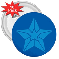 Star Design Pattern Texture Sign 3  Buttons (10 Pack)  by Nexatart