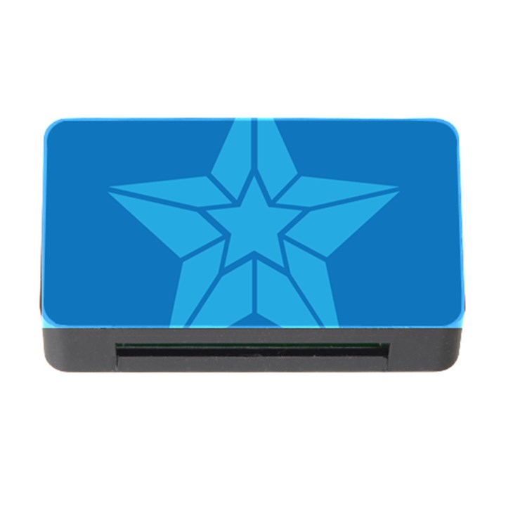 Star Design Pattern Texture Sign Memory Card Reader with CF