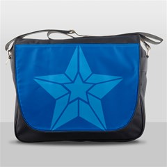 Star Design Pattern Texture Sign Messenger Bags by Nexatart