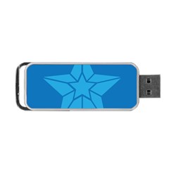 Star Design Pattern Texture Sign Portable Usb Flash (two Sides) by Nexatart