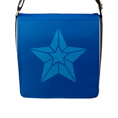 Star Design Pattern Texture Sign Flap Messenger Bag (l)  by Nexatart