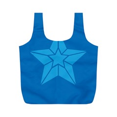 Star Design Pattern Texture Sign Full Print Recycle Bags (m)  by Nexatart