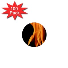 Fire Flame Pillar Of Fire Heat 1  Mini Magnets (100 Pack)  by Nexatart