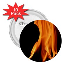 Fire Flame Pillar Of Fire Heat 2 25  Buttons (10 Pack)  by Nexatart