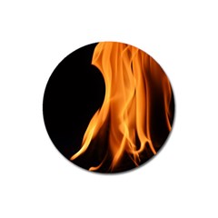 Fire Flame Pillar Of Fire Heat Magnet 3  (round) by Nexatart