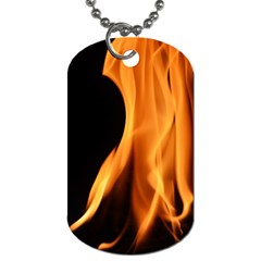 Fire Flame Pillar Of Fire Heat Dog Tag (two Sides) by Nexatart