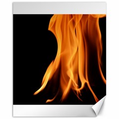 Fire Flame Pillar Of Fire Heat Canvas 11  X 14   by Nexatart