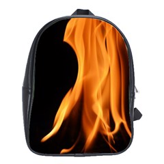 Fire Flame Pillar Of Fire Heat School Bags(large)  by Nexatart