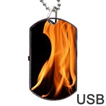 Fire Flame Pillar Of Fire Heat Dog Tag USB Flash (Two Sides) Front