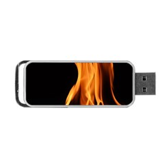 Fire Flame Pillar Of Fire Heat Portable Usb Flash (one Side) by Nexatart